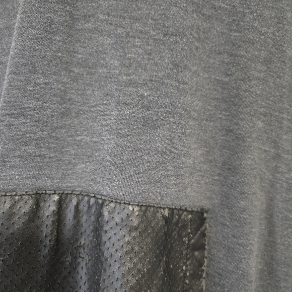 Zoo York Men's 90s Grunge Pullover Sweatshirt Faux Leather Hood Large - Picture 6 of 16